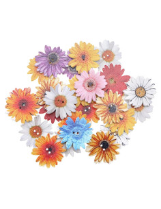 100 Botones de Madera Decorativos SING F LTD 25mm Multicolor