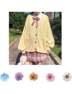 100 Botones de Madera Decorativos SING F LTD 25mm Multicolor 2