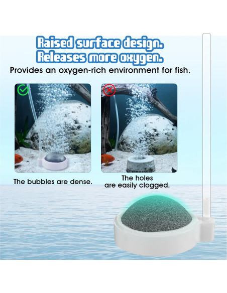 Difusor de aire para acuario SynHHergyx 6.4x5.3cm con válvula