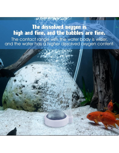 Difusor de aire para acuario SynHHergyx 6.4x5.3cm con válvula
