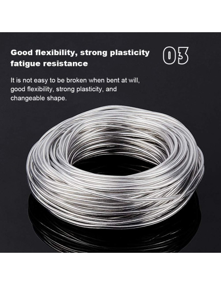 Alambre de Aluminio Cubierto de PVC BENECREAT 1.2mm 30m