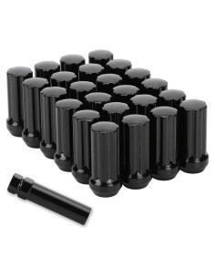 Tuercas de Llanta Richeer 14x1.5 Negras XL 24pcs para Chevrolet