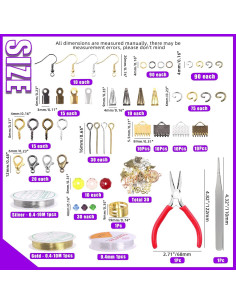 Kit de Suministros para Fabricación de Joyas Swpeet 1617 Piezas 2