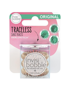 Invisibobble Original - Paquete de 3 Lazos para Cabello Bronce