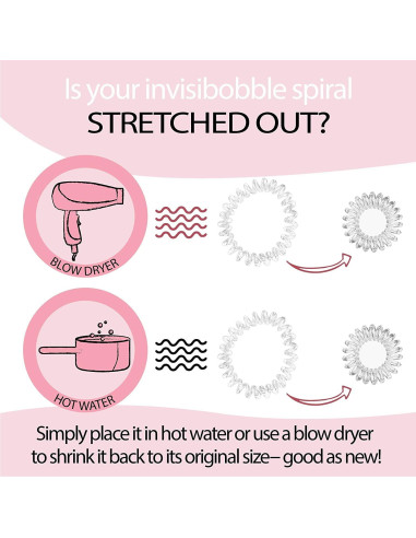 Invisibobble Original - Paquete de 3 Lazos para Cabello Bronce