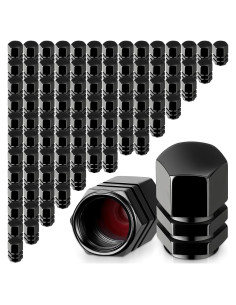 Tapones de Válvula de Neumático Tallew 100 Pcs Aleación Aluminio