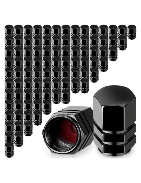 Tapones de Válvula de Neumático Tallew 100 Pcs Aleación Aluminio