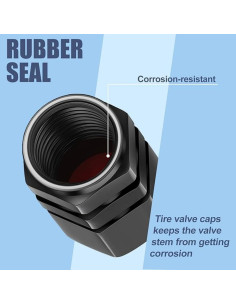 Tapones de Válvula de Neumático Tallew 100 Pcs Aleación Aluminio 2