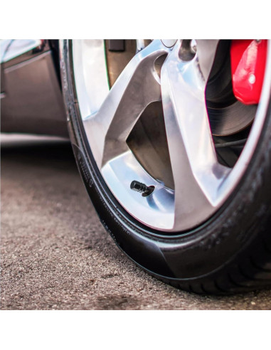 Tapones de Válvula de Neumático Tallew 100 Pcs Aleación Aluminio