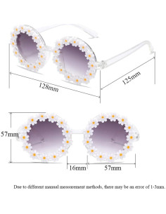Gafas de sol redondas FBHLZ para niñas con protección UV 400 2
