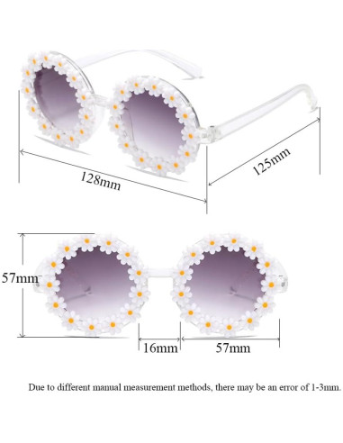 Gafas de sol redondas FBHLZ para niñas con protección UV 400