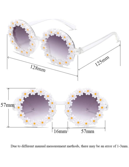 Gafas de sol redondas FBHLZ para niñas con protección UV 400