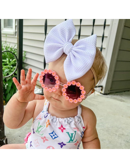 Gafas de sol redondas FBHLZ para niñas con protección UV 400