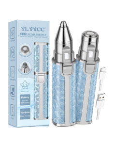 Removedor de Vello Facial Eléctrico YLYYCC 2 en 1 Azul