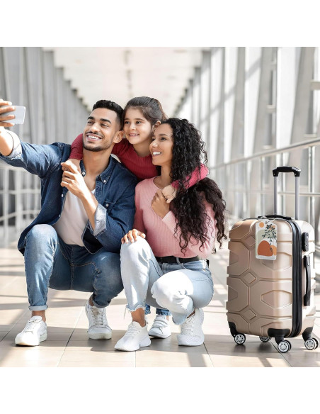 Etiquetas de Equipaje SKYDAWNY Boho Hojas de Sol 2 Piezas