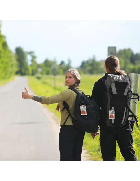 Etiquetas de Equipaje SKYDAWNY Boho Hojas de Sol 2 Piezas