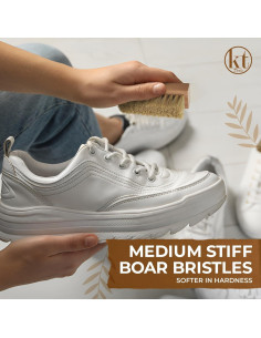 Juego de cepillos de limpieza de zapatos KT Deals - 3 unidades 2