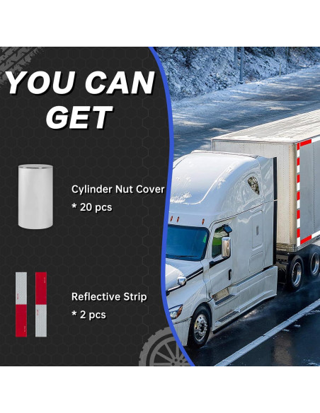 20 Piezas Cubiertas de Tuercas de Rueda Cromadas WAITTON 32/33mm