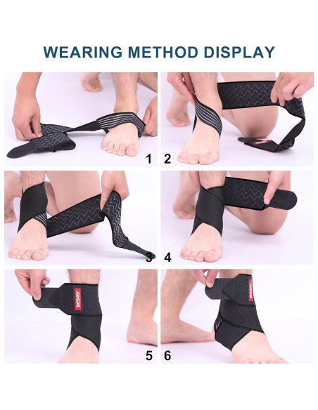Soporte para Tobillo Ajustable Beskey - Transpirable y Antideslizante