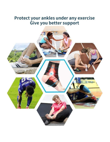 Soporte para Tobillo Ajustable Beskey - Transpirable y Antideslizante