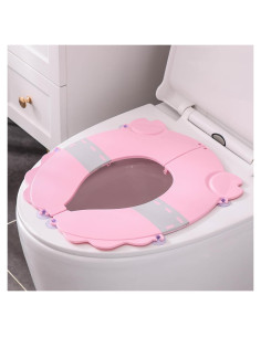 Asiento de Entrenamiento para Baño Plegable HB5416 Rosa