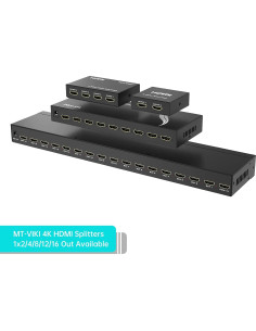 Divisor HDMI 4K 1x2 MT-VIKI SP102 con Adaptador 5V 2