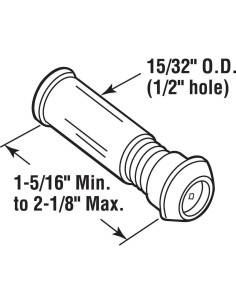 Visor de puerta Prime-Line U 9895, 160 grados, latón sólido 2