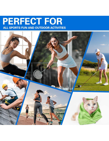 Toallas Enfriadoras Premillow - Paquete de 4 Microfibra 101.6x30.5cm