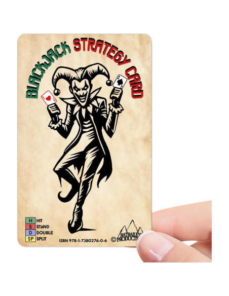 Tarjeta de Estrategia Blackjack Batbaileys 5.4x8.5cm Legal