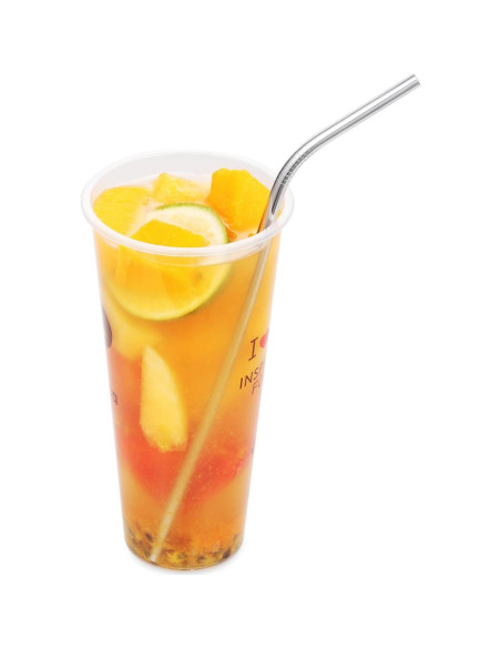 Juego de 25 Popotes de Acero Inoxidable OKGD 21.6 cm Reutilizables