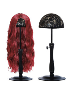 Soporte para Pelucas Ajustable WiZiWi Negro 32-47cm