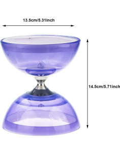 Diábolo Triple Rodamiento TopHomer con Cuerda y Palos 2