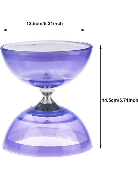 Diábolo Triple Rodamiento TopHomer con Cuerda y Palos