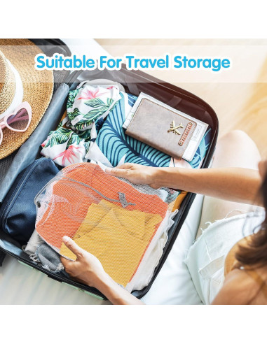 Bolsas de Malla Frienda 20 Pcs Reutilizables 3 Tamaños