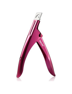Cortador de Uñas Acrílicas BEZOX Profesional 11.9cm Rojo Rosa