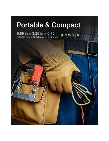 Destripador de Cables Automático VCELINK 2 en 1 Ajustable Negro