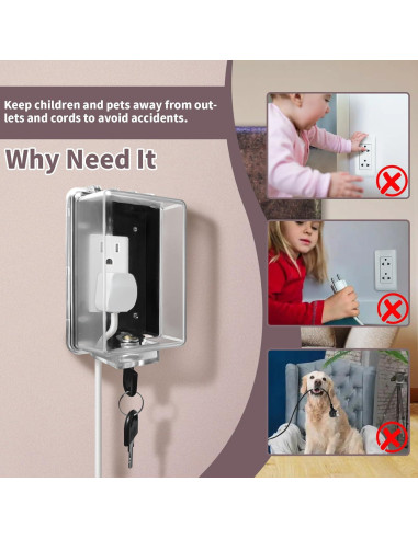 Caja de Seguridad para Enchufes PKLIYH - Protección Infantil