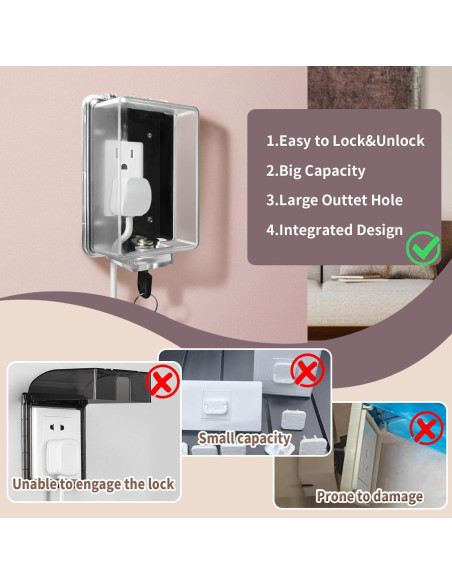 Caja de Seguridad para Enchufes PKLIYH - Protección Infantil