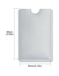 Fundas de Tarjeta de Crédito Owfeel RFID 15 Unidades Plata 2