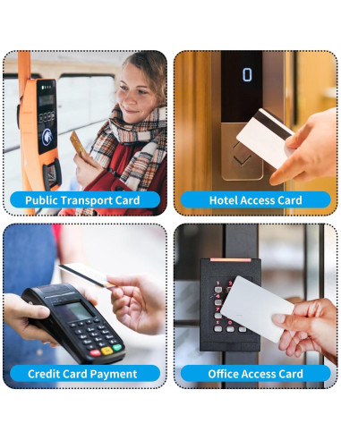 Fundas de Tarjeta de Crédito Owfeel RFID 15 Unidades Plata