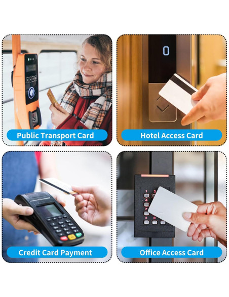 Fundas de Tarjeta de Crédito Owfeel RFID 15 Unidades Plata