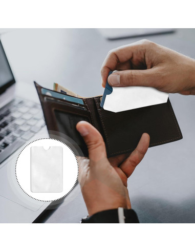 Fundas de Tarjeta de Crédito Owfeel RFID 15 Unidades Plata