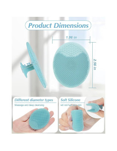 Exfoliador Facial de Silicona MoHern - 8 Piezas para Piel Limpia 2