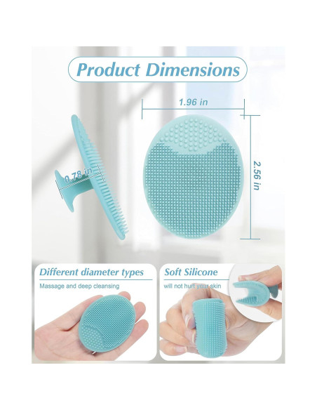 Exfoliador Facial de Silicona MoHern - 8 Piezas para Piel Limpia