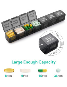 Organizador de Pastillas Mensual TookMag 28 Días - 4 Semanas 2