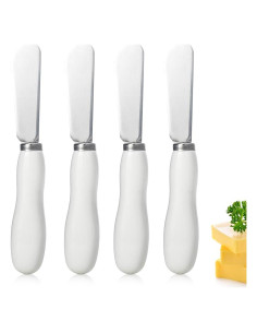 Cuchillos para Mantequilla AISBUGUR 4Pack Acero Inoxidable 13.2 cm