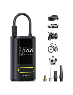 Compresor de Aire Portátil JUSUOX 150 PSI con Manómetro Digital