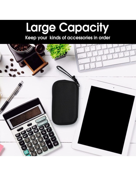 Bolsa Organizadora Electrónica Tildaks Negra 3 Compartimentos