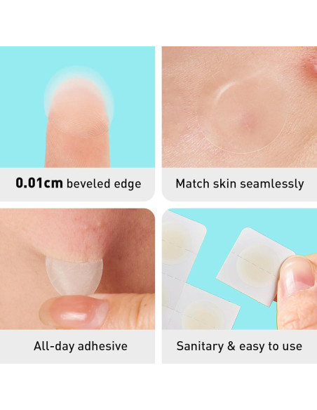 Parches para Acné TKTK 12 mm Hidrocoloide 48 Unidades Parches para Acné TKTK 12 mm Hidrocoloide 48 Unidades