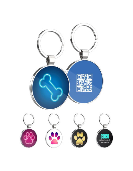 Etiqueta de Identificación para Perro KEKID con Código QR Personalizado